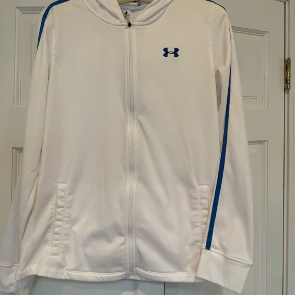 Lightweight Under Armour  activewear zippered jacket with hood